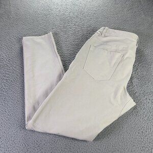 Lululemon ABC Pants Mens 33 White Opal Slim Fit 32" Utilitech Athleisure Preppy